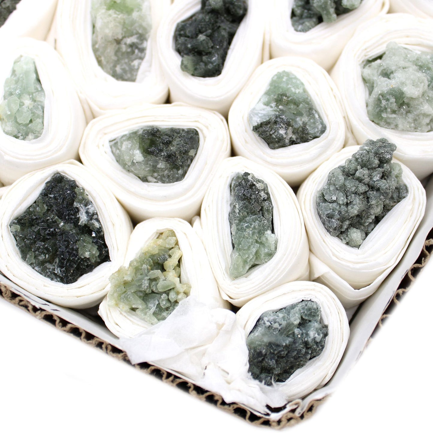 Mineralproben Kleine Prynite Ungefähr 100 Stück