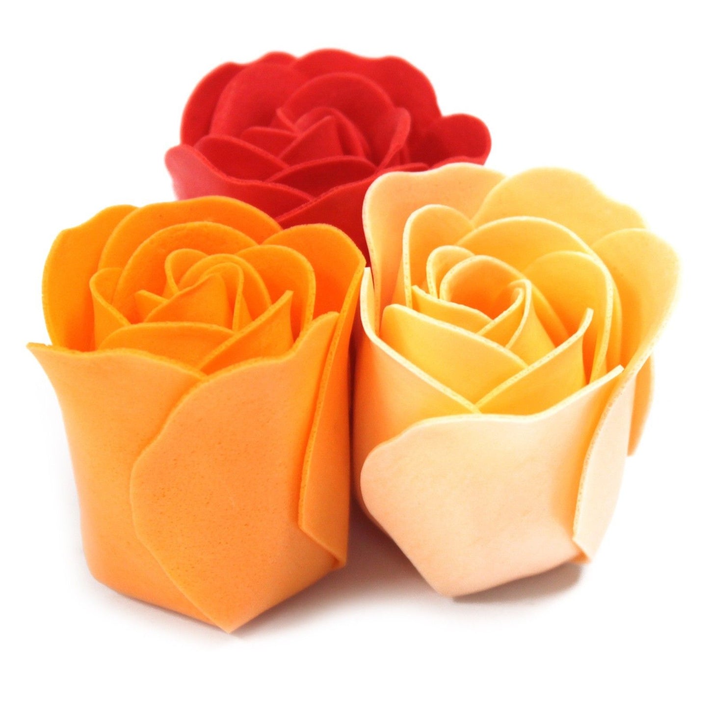 Set Mit 9 Seifenblumenbox - Pfirsichrosen