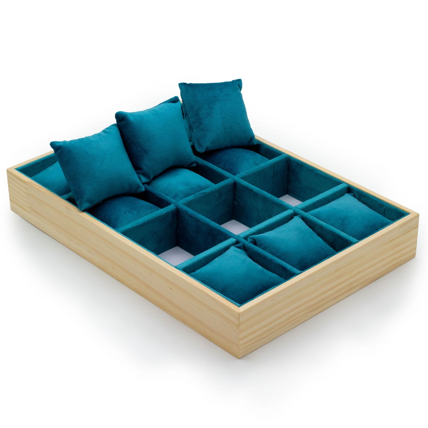 Zwölf Fächer Und Polsteranzeigetablett 35x24cm