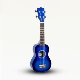 Artisan Handgefertigtes Ukulele Blau Sunburst Finish 4 Saiten