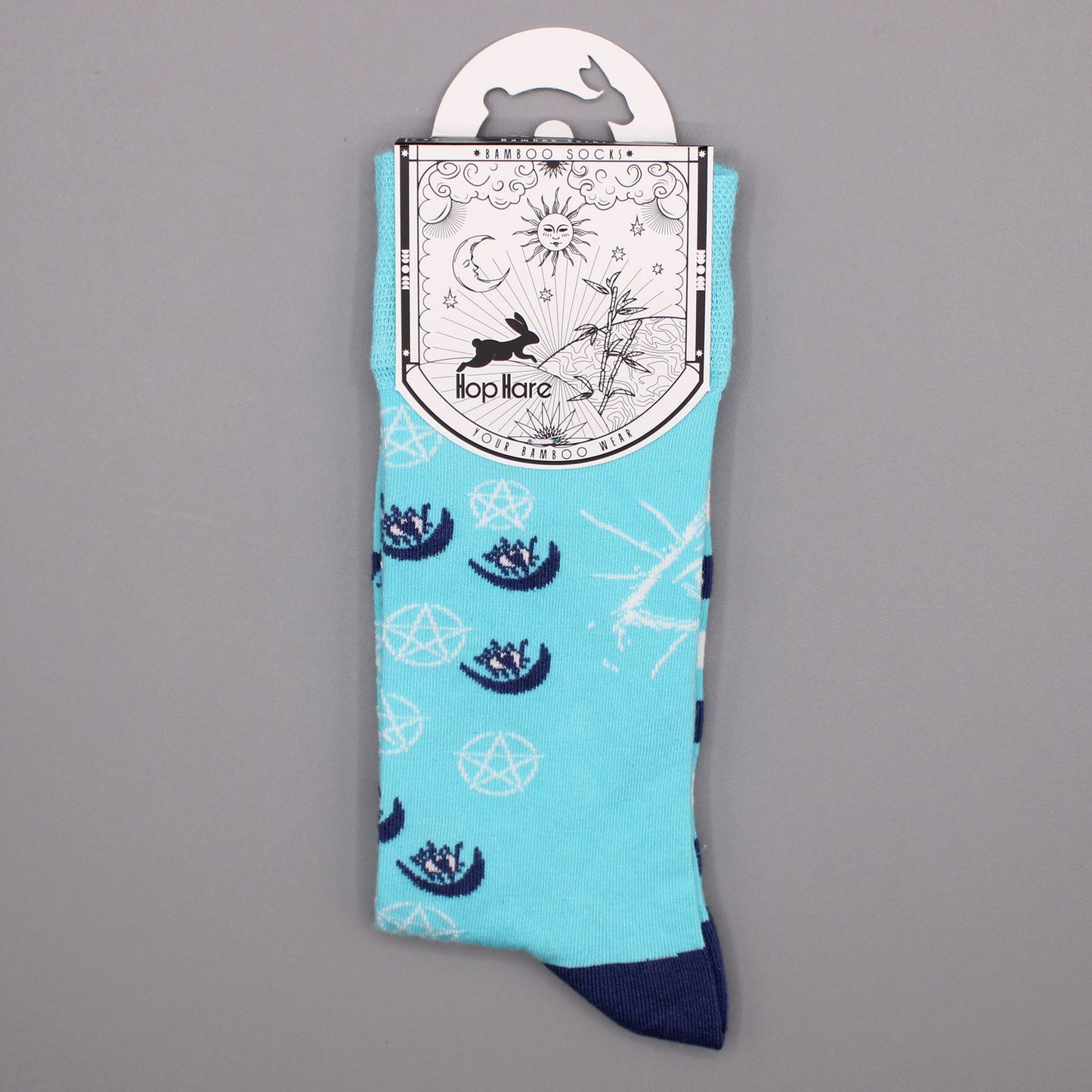 Hop Hare Bambus Socken 36-40 Pentagramm und Böser Blick