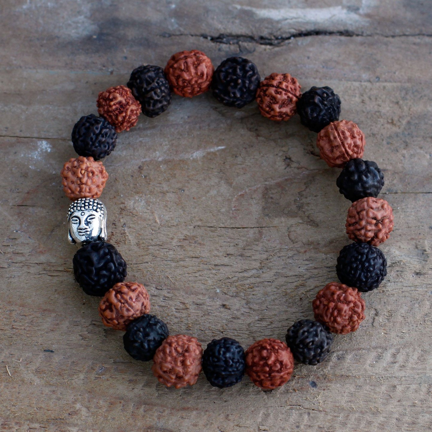 Rudraksha Buddha Bangle Mala Mischung