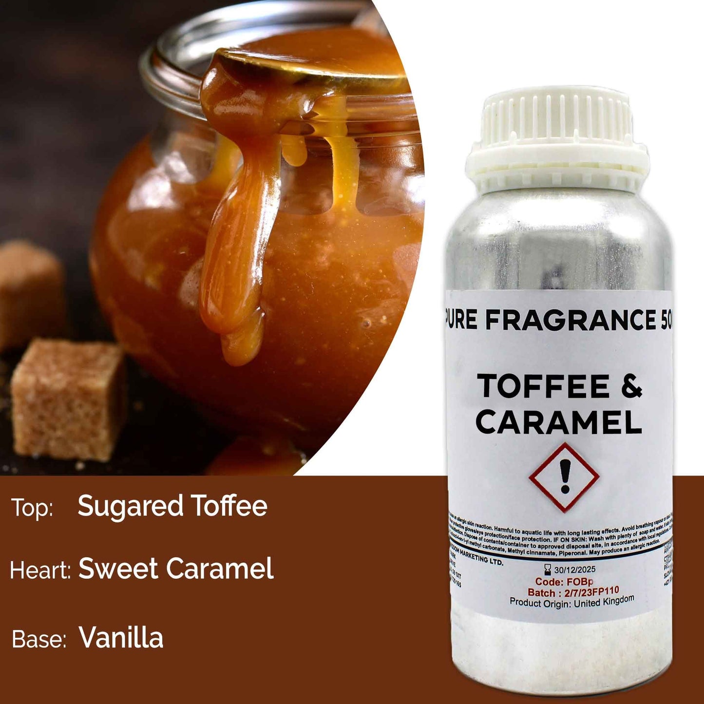 Toffee und Karamell Reine Duftöl 500ml