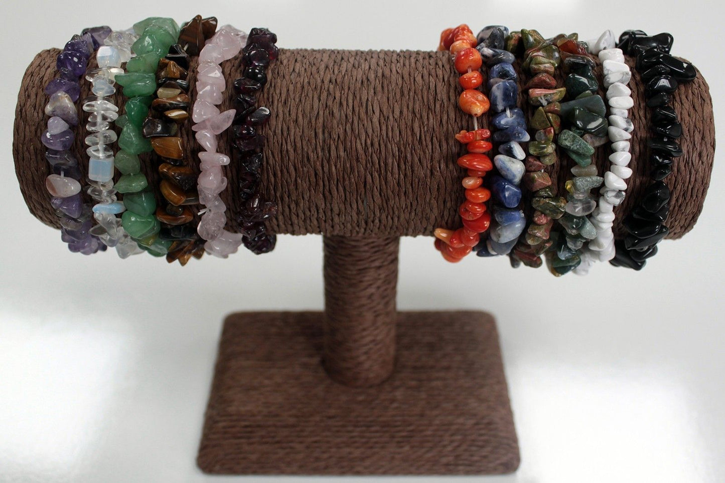 Chipsteinarmband - Weißer Jaspis