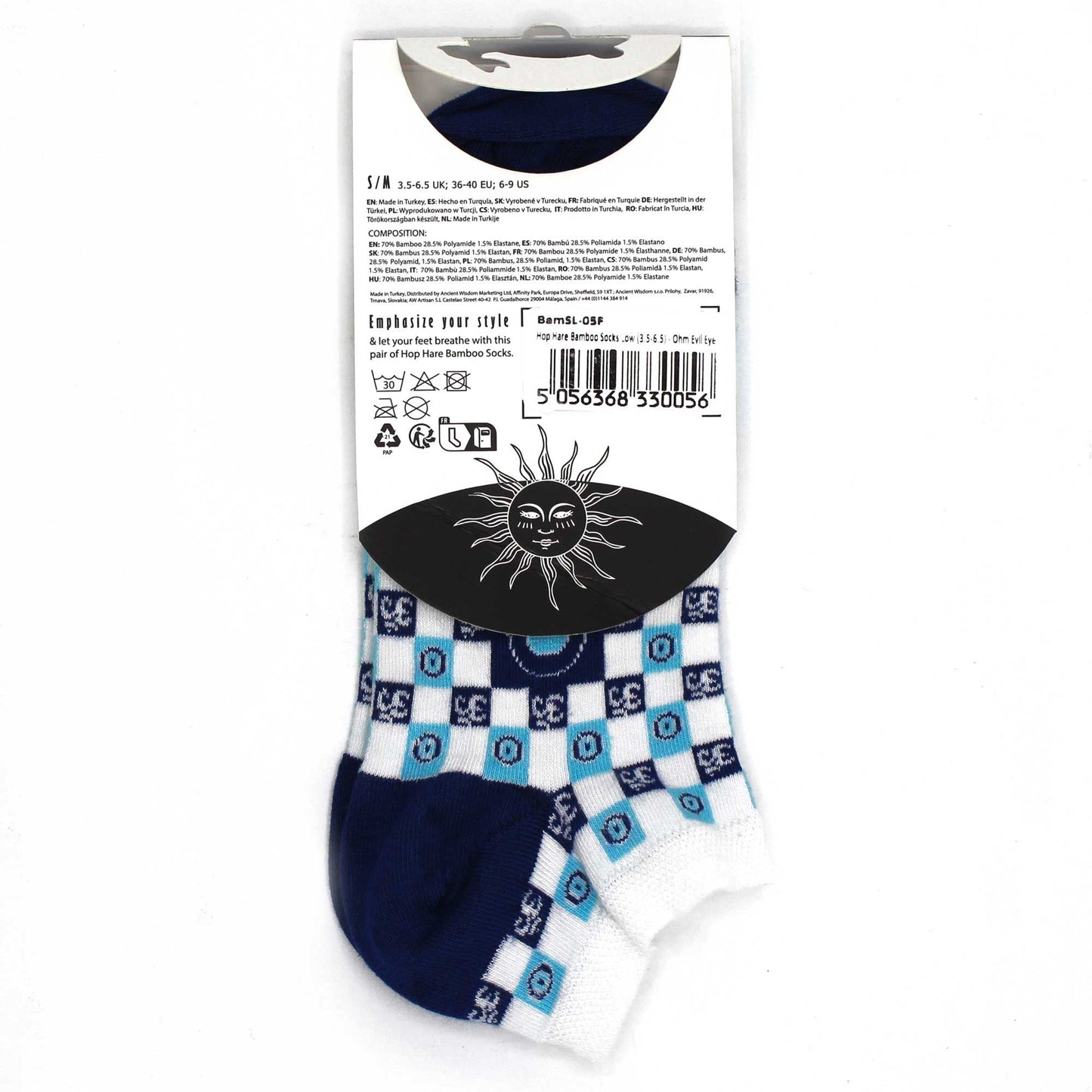 Sm Hop Hare Bambus Socken Niedrig (36-40) - Om und Böser Blick
