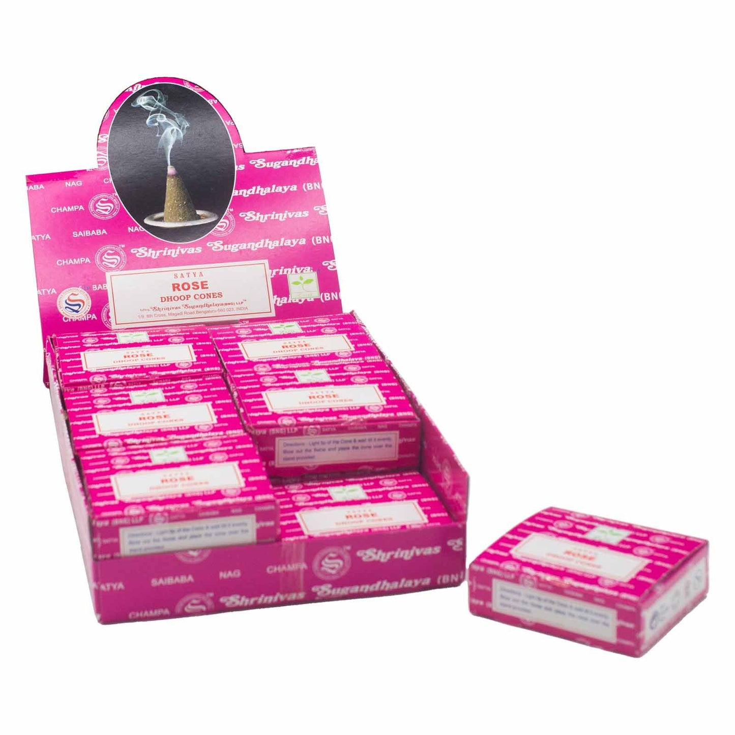Frische Rosen Dhoop Kegel