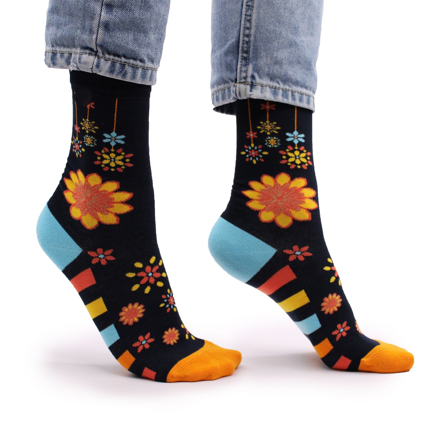 Hop Hare Bambussocken 36-40 Mandala Blumen