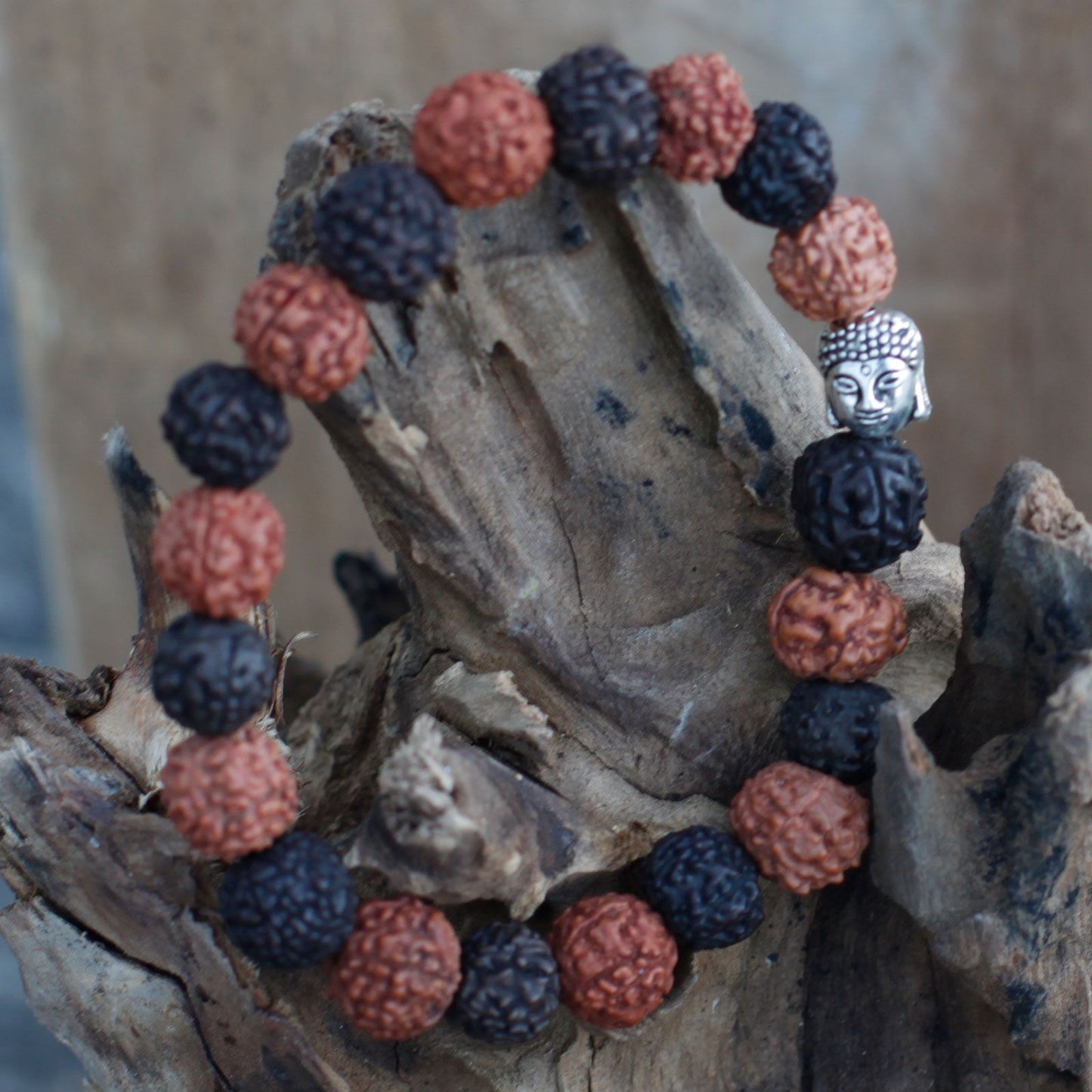 Rudraksha Buddha Bangle Mala Mischung
