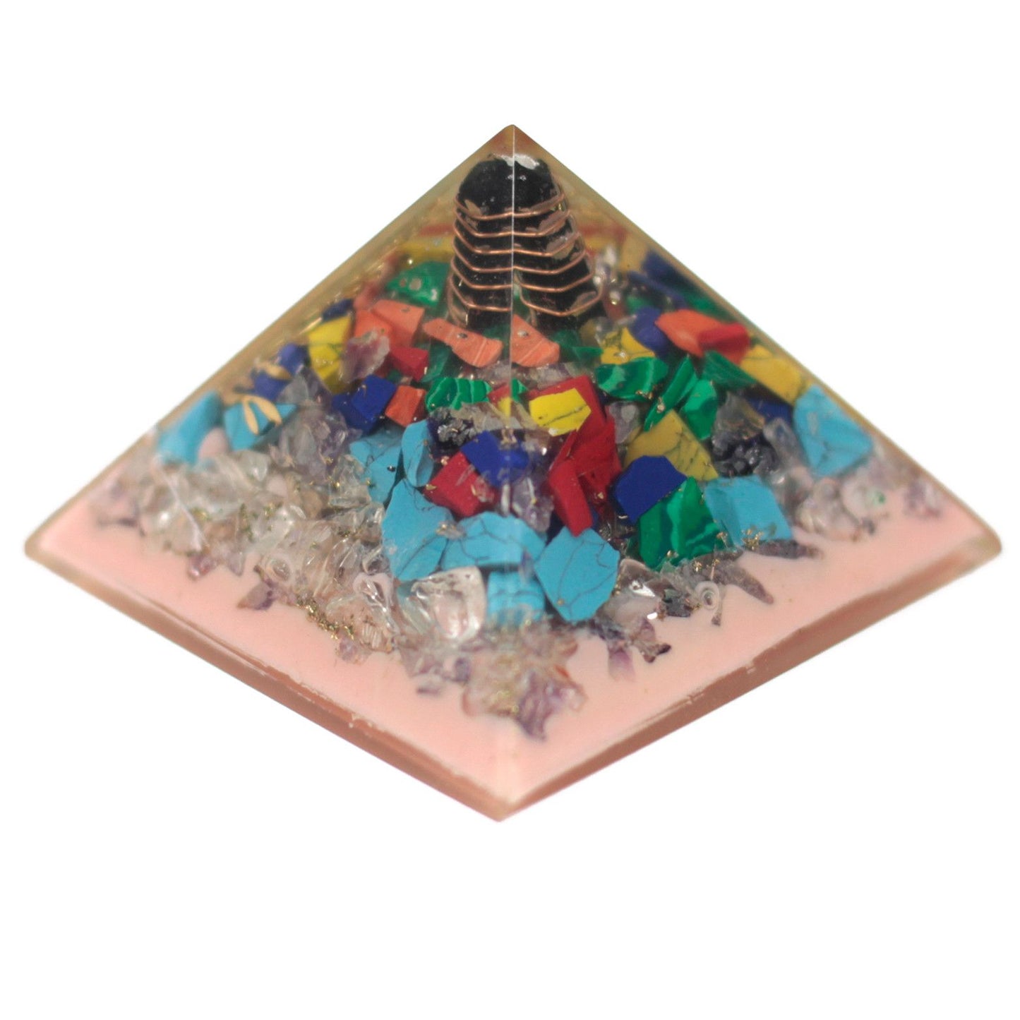 Lrg Organit Pyramide 70mm - Baum Erdgrundlage