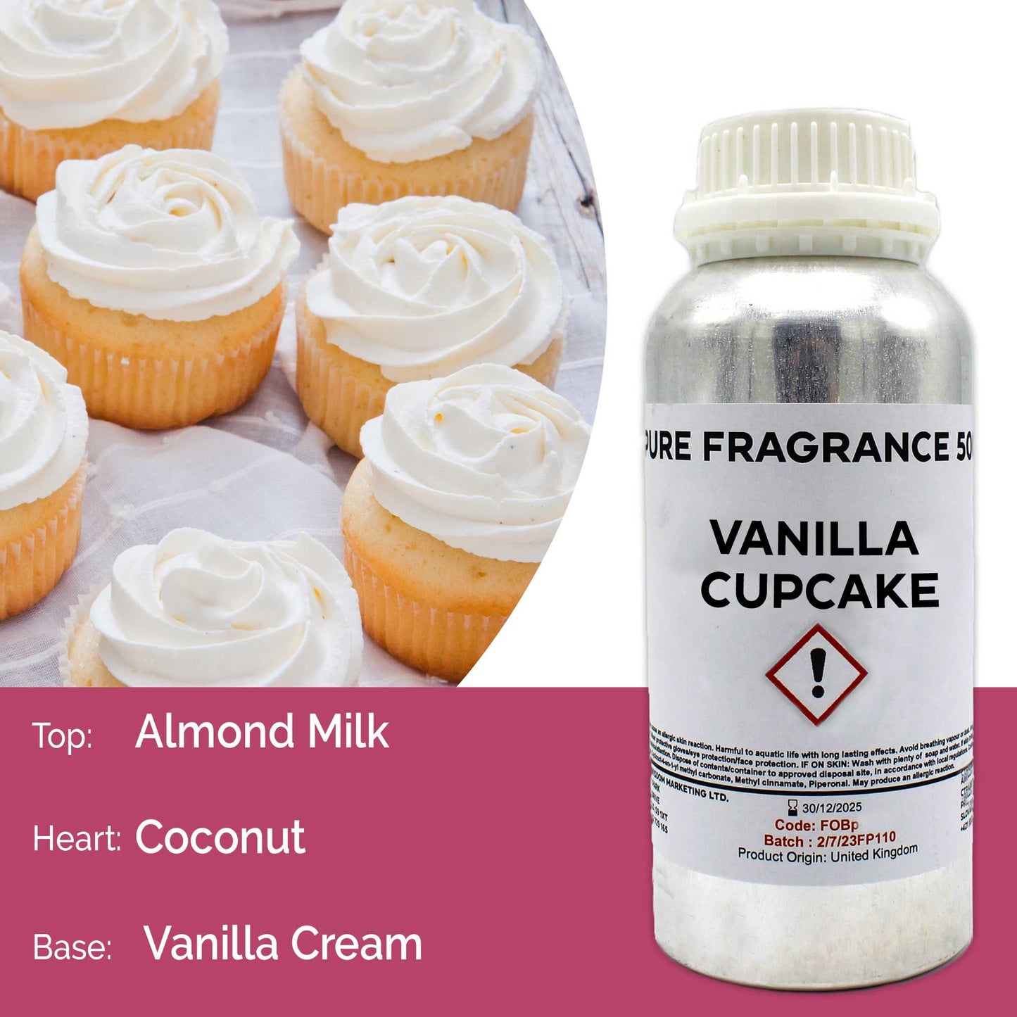 Vanille Cupcake Reine Parfümöl 500ml