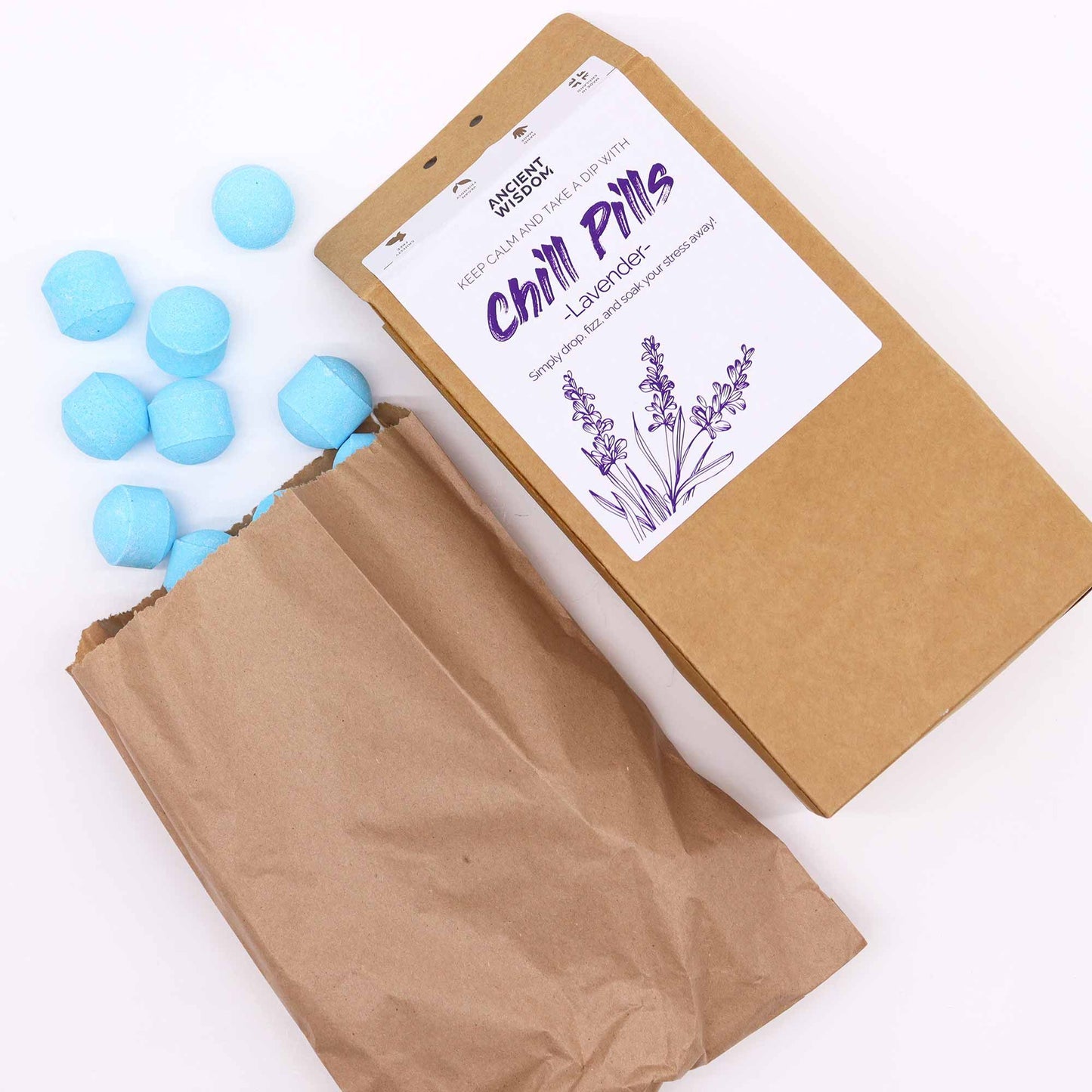 Chill Pills Geschenkpackung 350g Lavendel