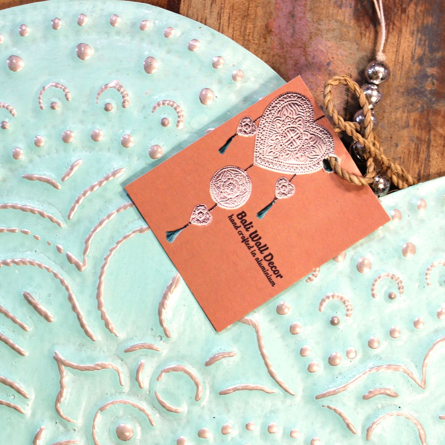 Aluminium Mobile Engel im Bali Stil mit Pastellfarben