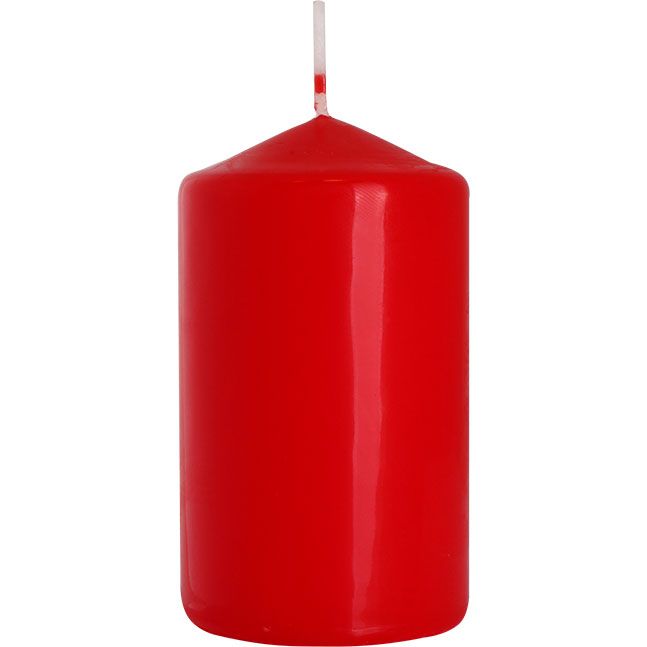 Säule Kerze 60x100mm Rot Brenndauer 30 Stunden
