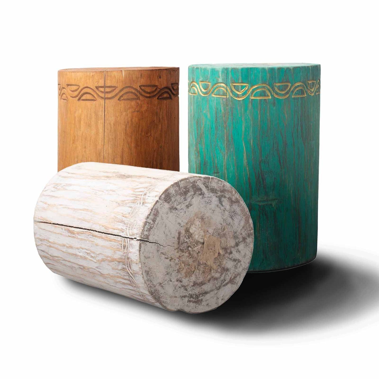 Stammhocker Tisch Albasia Natur