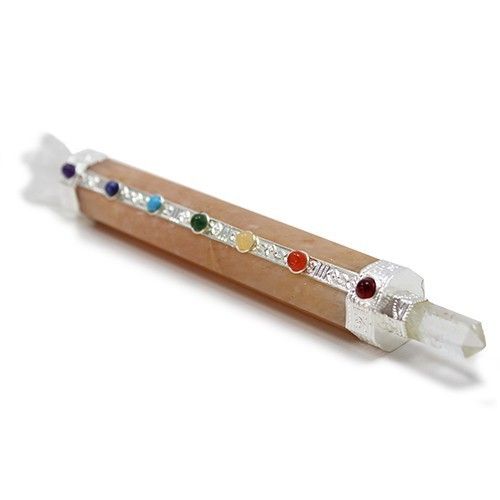 Chakra Mit Engel - Goldene Kristall Heilungsstäbe