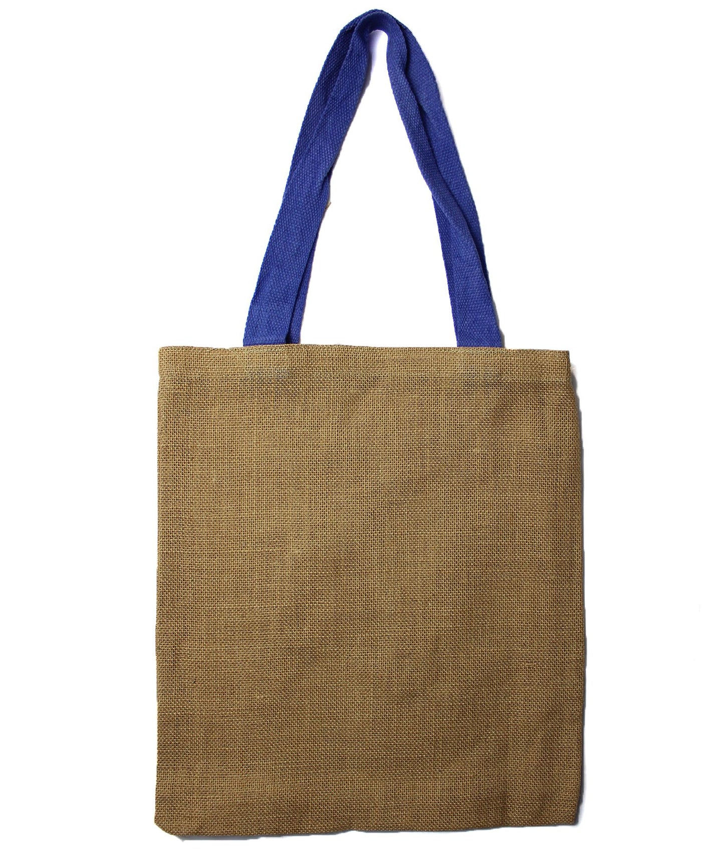 Große Jute Tragetasche Mit Lila Griffen