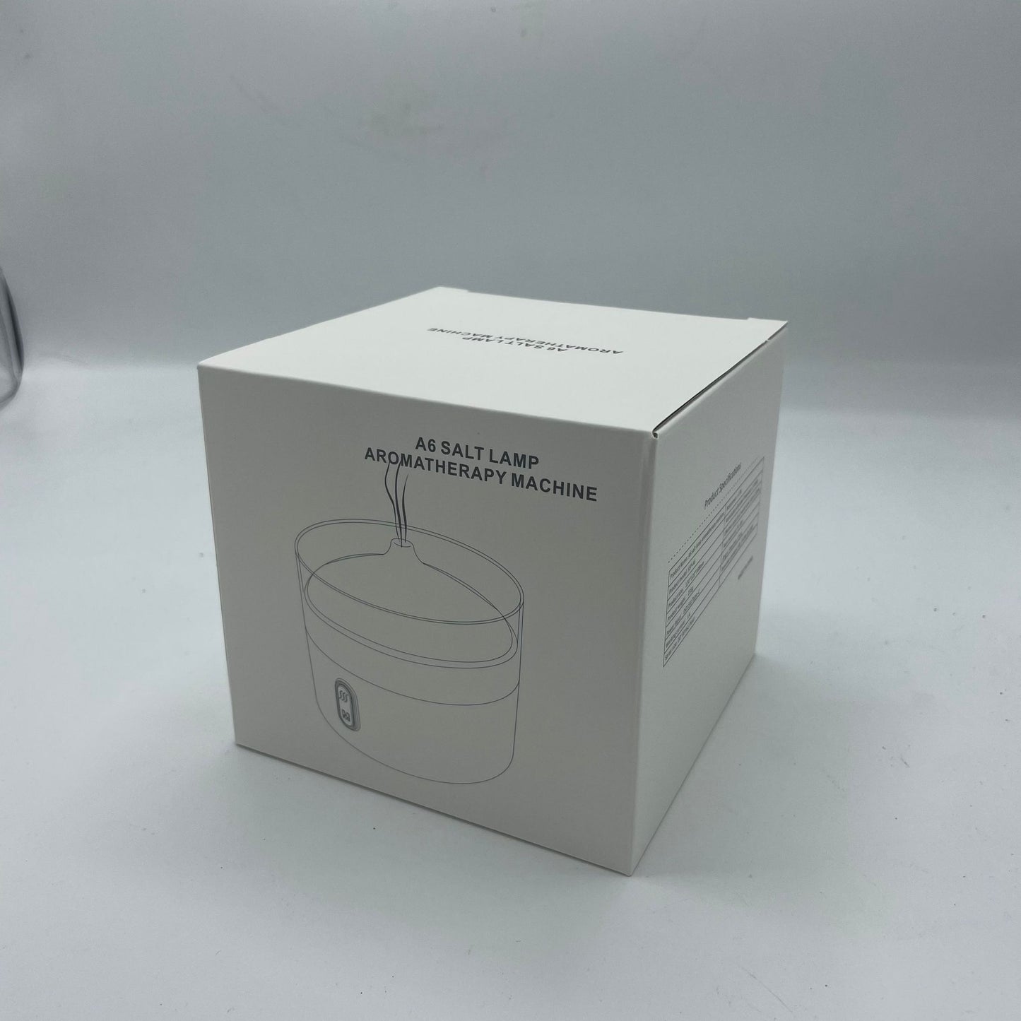 Himalaya Salz Aroma Diffuser Mit Nachttlicht USB-C Flammeneffekt Salz Inklusive