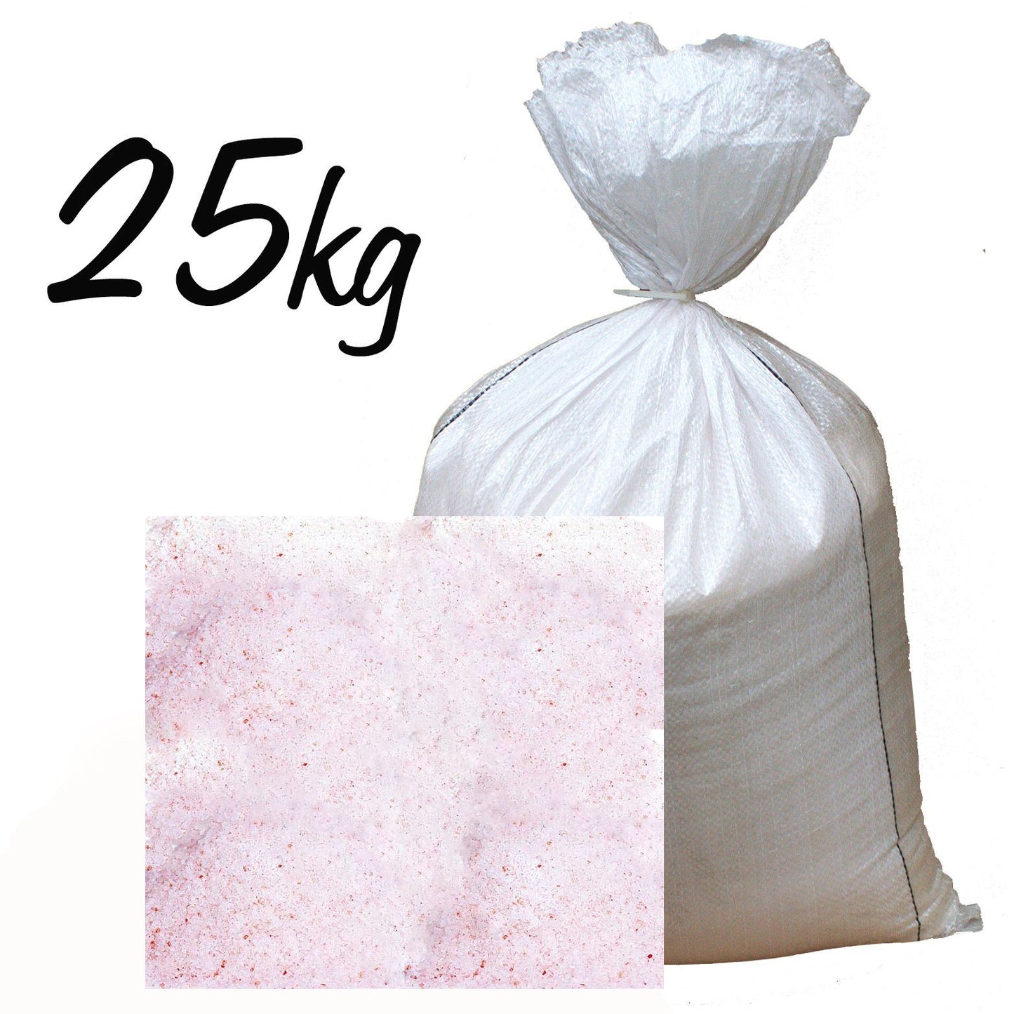 25KG Sack Weiße Badesalze 2 mm