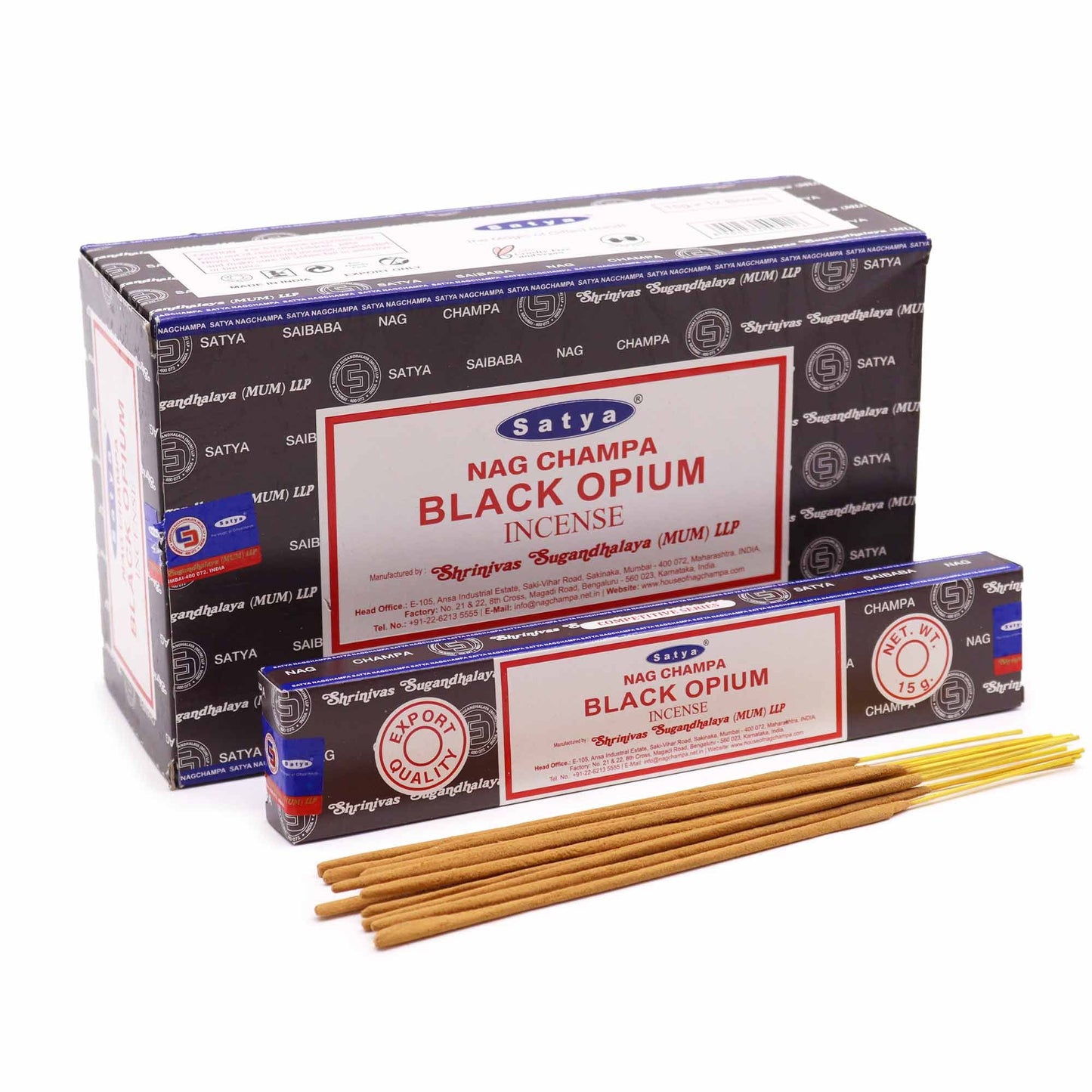 Satya Räucherstäbchen 15g - Schwarzes Opium