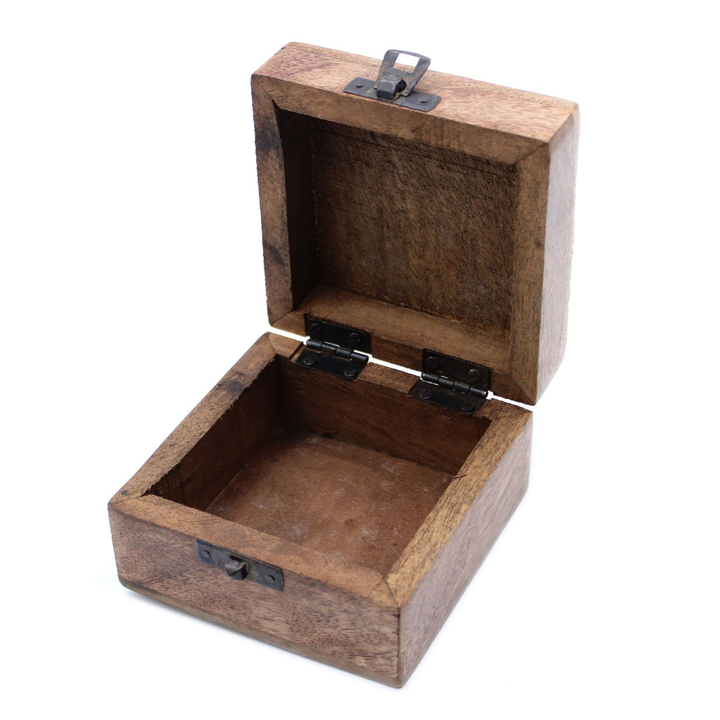 Weiß Gewaschene Holzkiste 4x4 Azteken Design