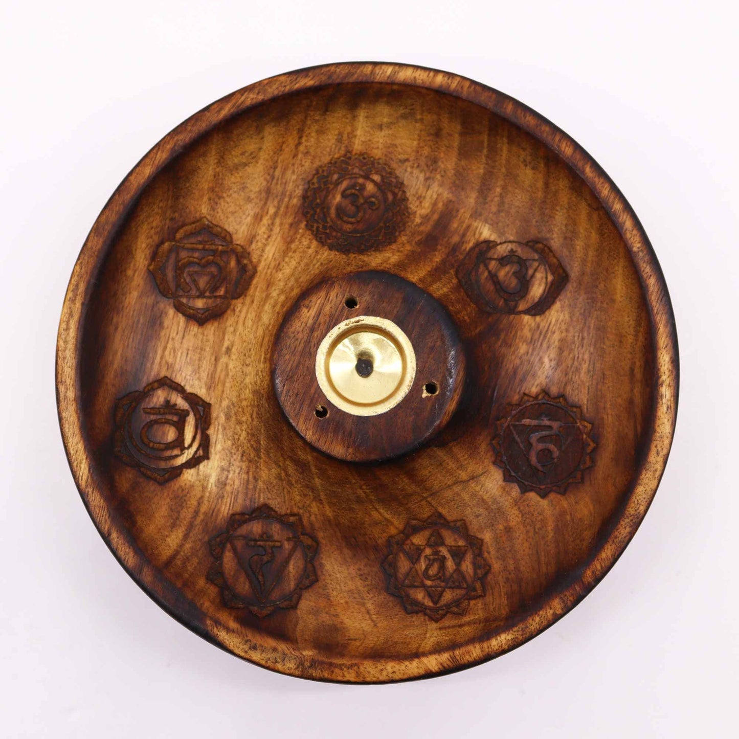 Räucherstäbchen und Kegelbrenner Disc Buddha
