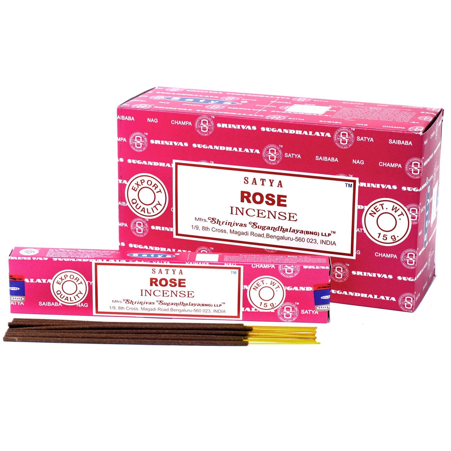 Satya Räucherstäbchen 15 Gramm Rose