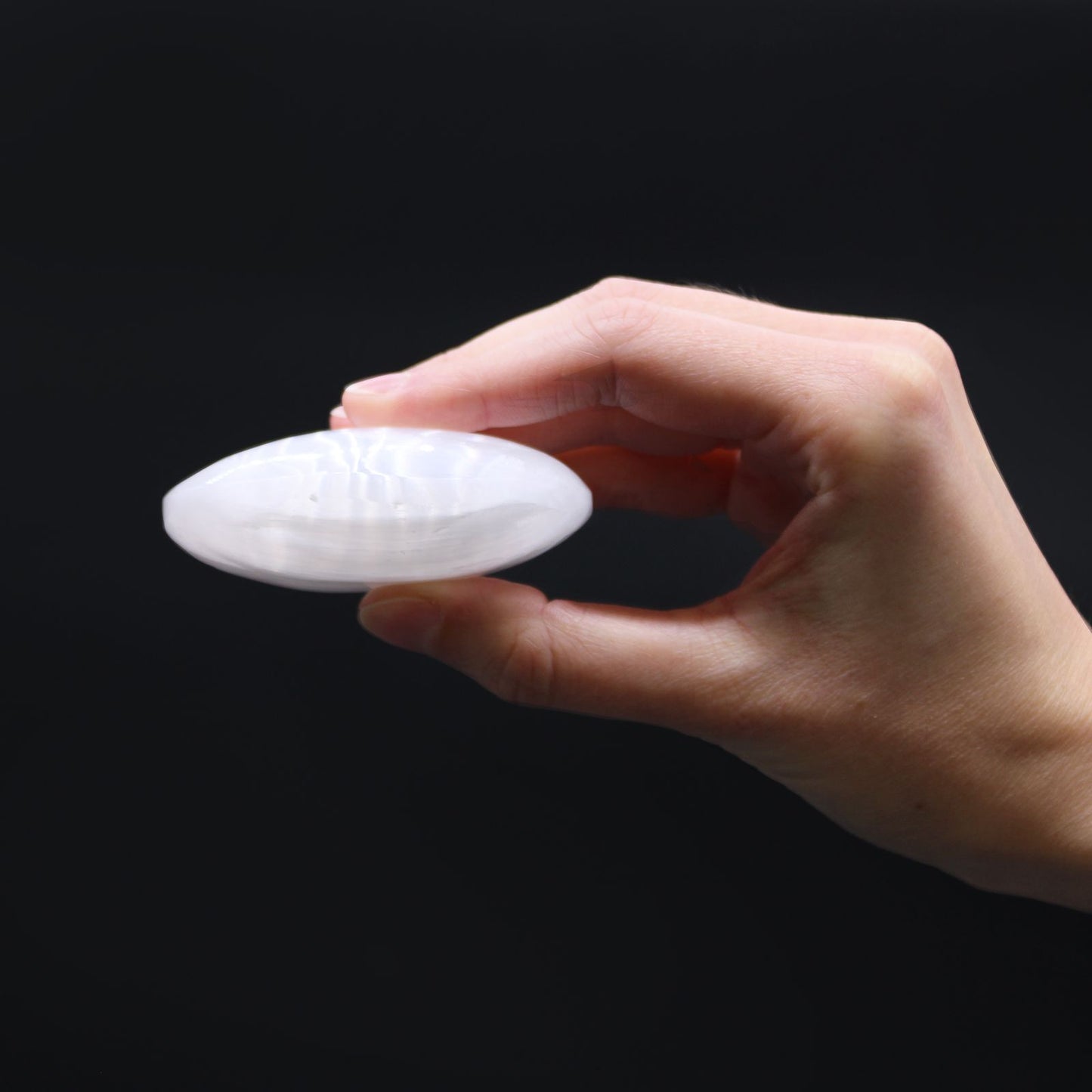 Selenit Palmstein 5-7 Cm Heilstein Für Ehrlichkeit Und Reinheit