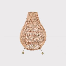 Rattan Tischlampen Natur Boho Stil Moderne Beleuchtung