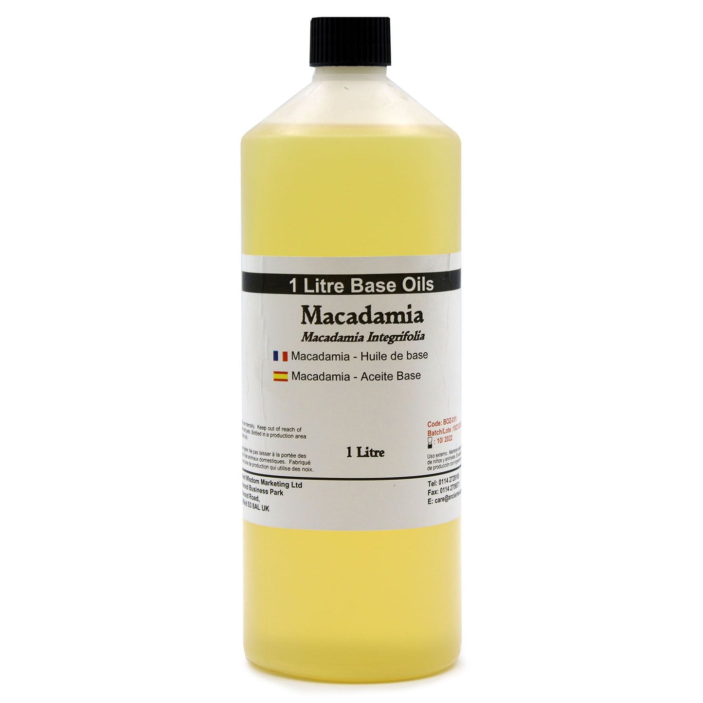 Macadamia Öl 1 Liter 100 Prozent Naturrein