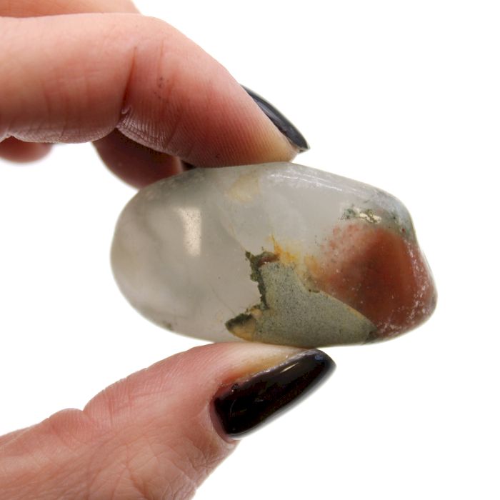 Sack Mit 12 Mittelgroßen Afrikanischen Tumbled Stones - Blutstein - Sephtonit