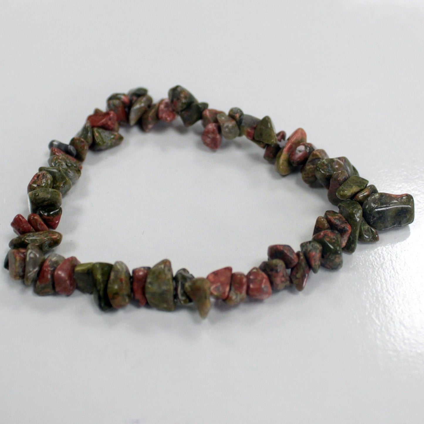 Chipstein Armband - Grüner Jaspis