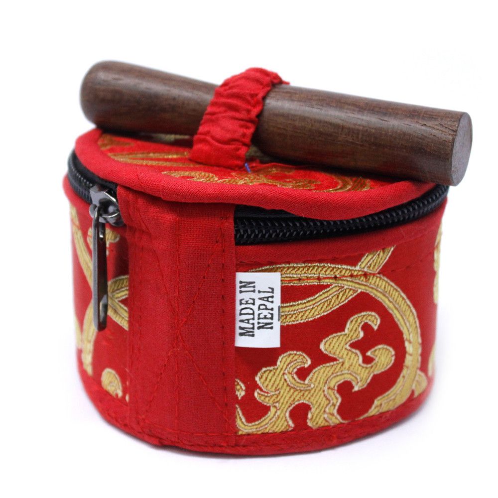 Mini Klangschalen Geschenkset Rot