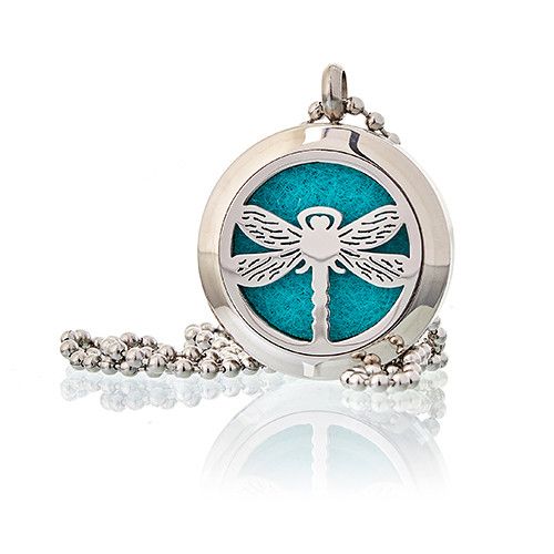 Aromatherapie Schmuck Halskette - Libelle 25mm
