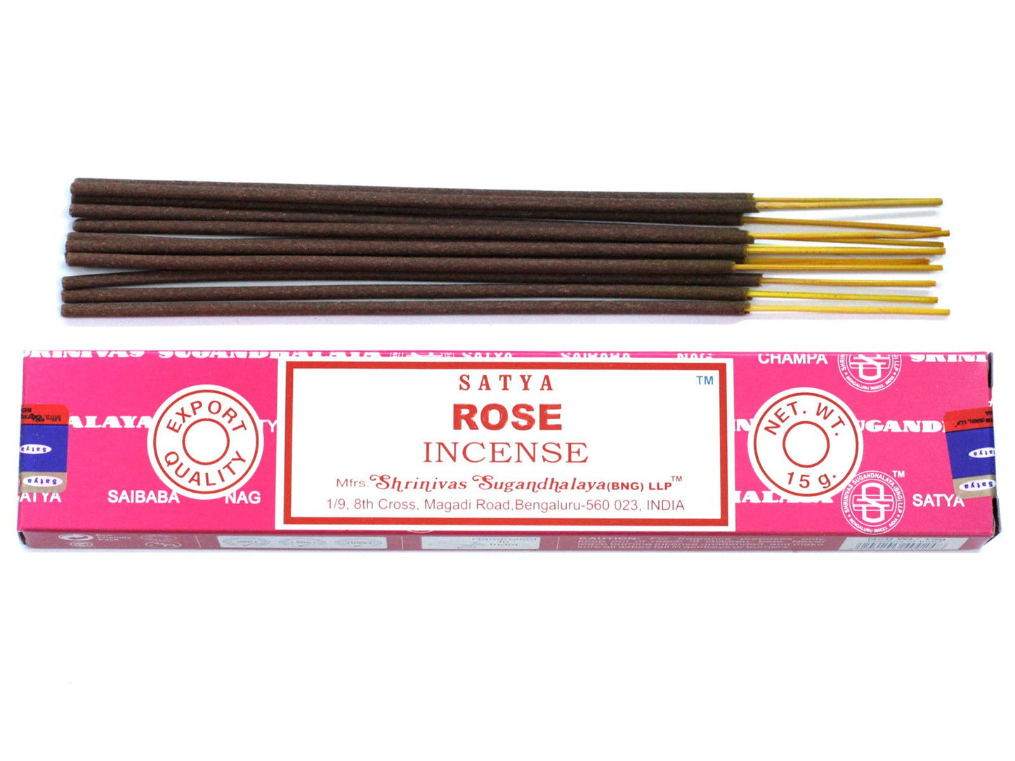 Satya Räucherstäbchen 15 Gramm Rose