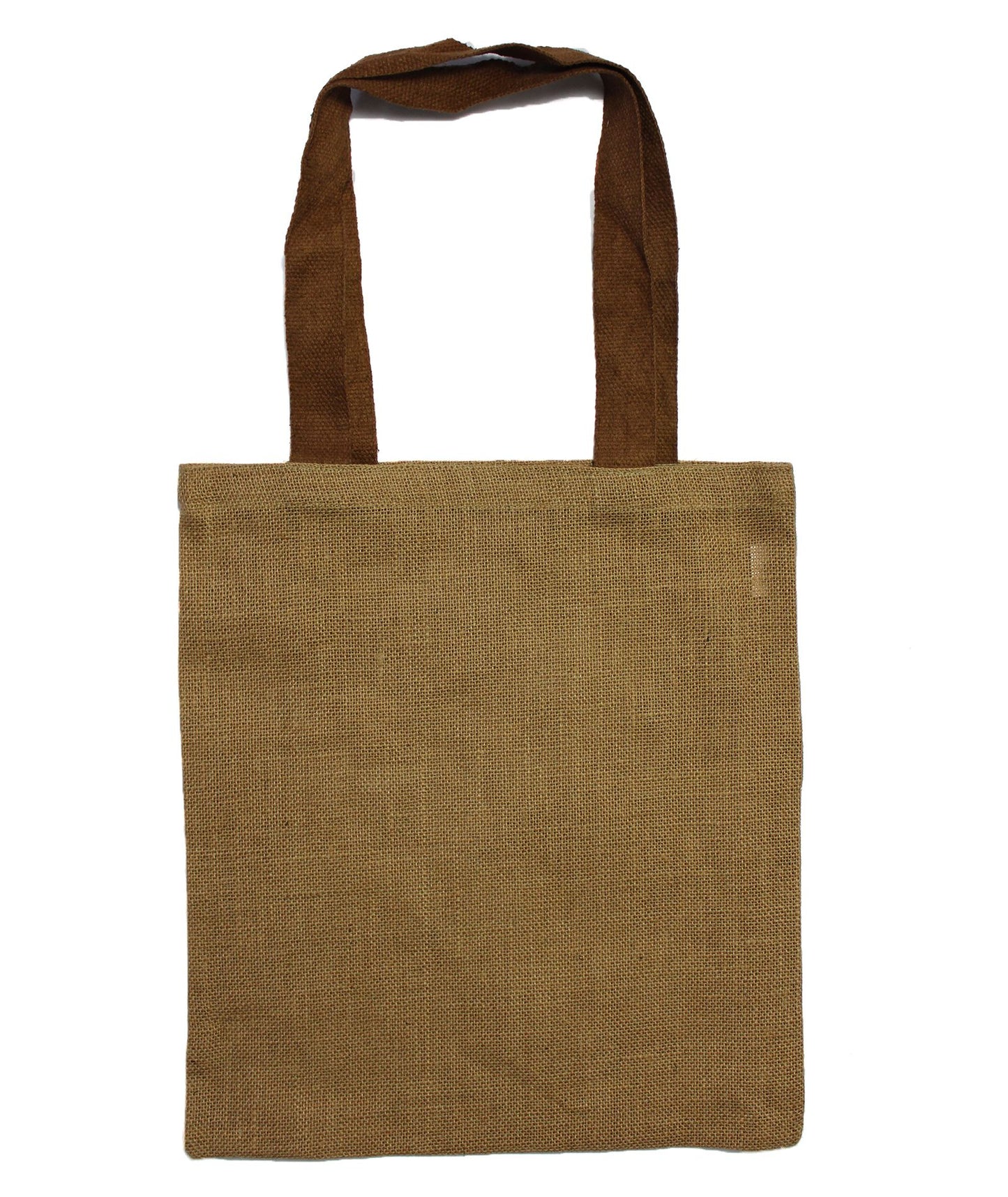 Große Jute Tragetasche Mit Lila Griffen