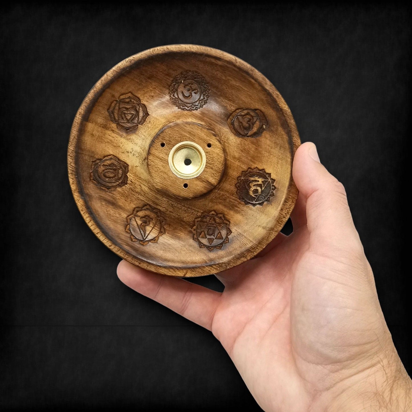 Räucherstäbchen und Kegelbrenner Disc Buddha