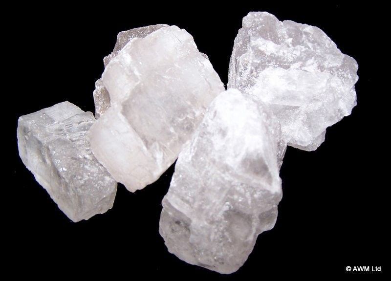 Sack Mit Weißen Kristallchunks 1KG Groß