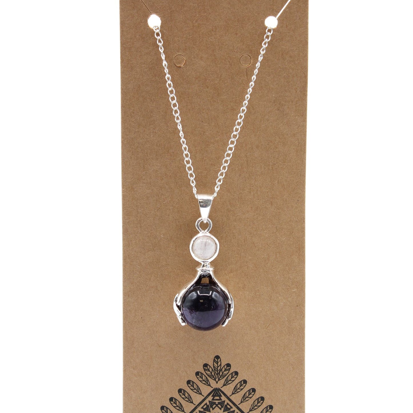 Edelstein Heilende Hände Anhänger - Amethyst