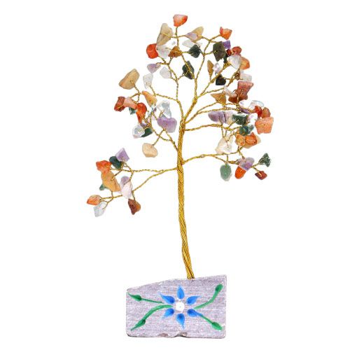 Gemischter Edelstein Baum mit 80 Steinen
