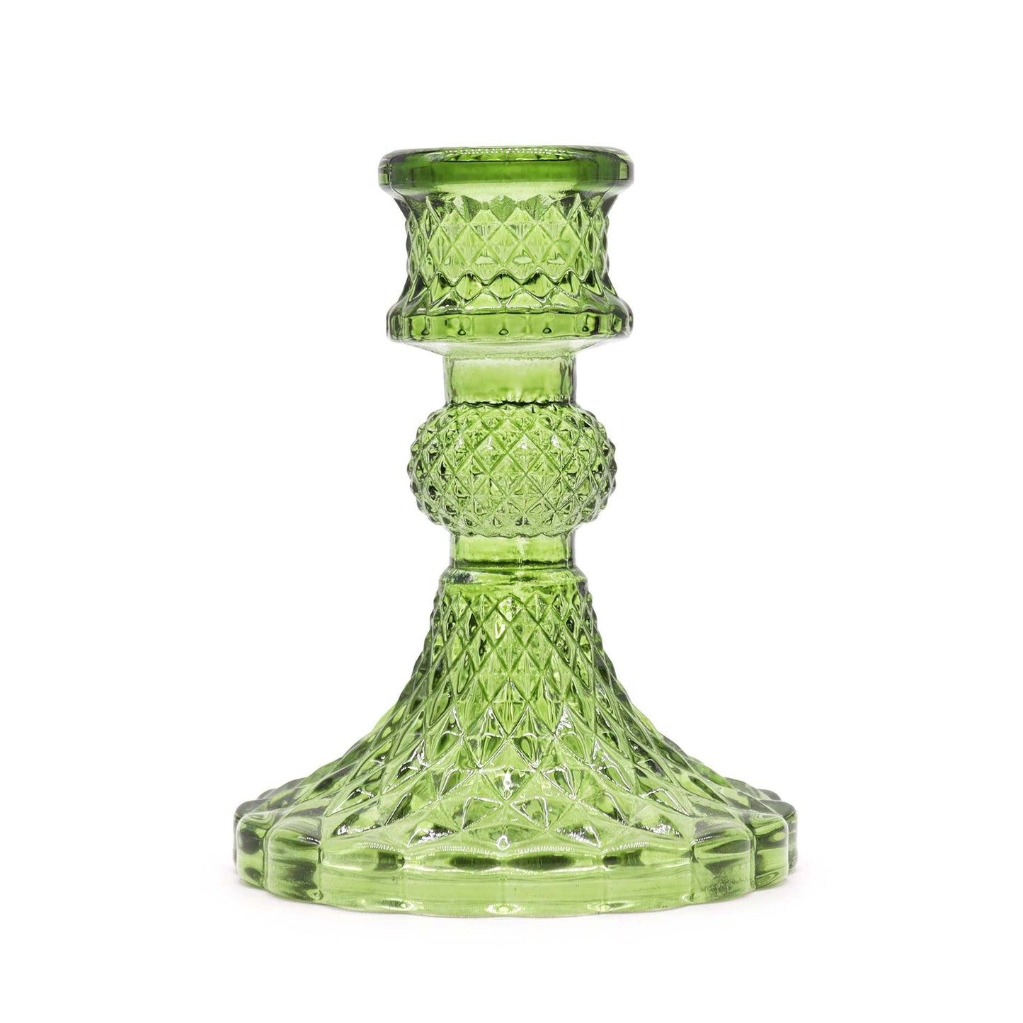 Set Mit 2 Vintage Dinner Kerzenhaltern - Garten Jade