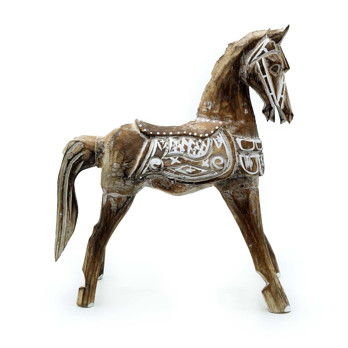 Große Antike Pferdefigur 32 cm