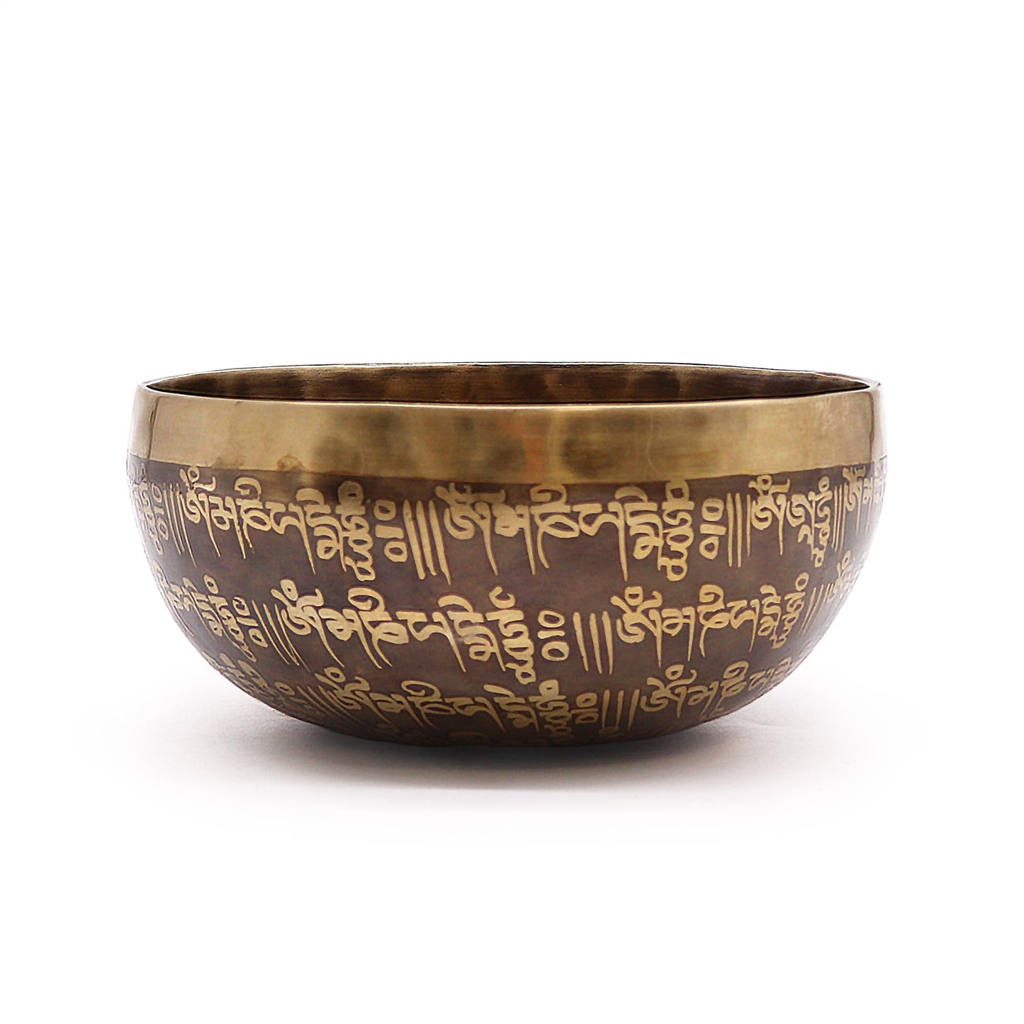 Tibetische Heilende Gravierte Schale 16cm Mantra