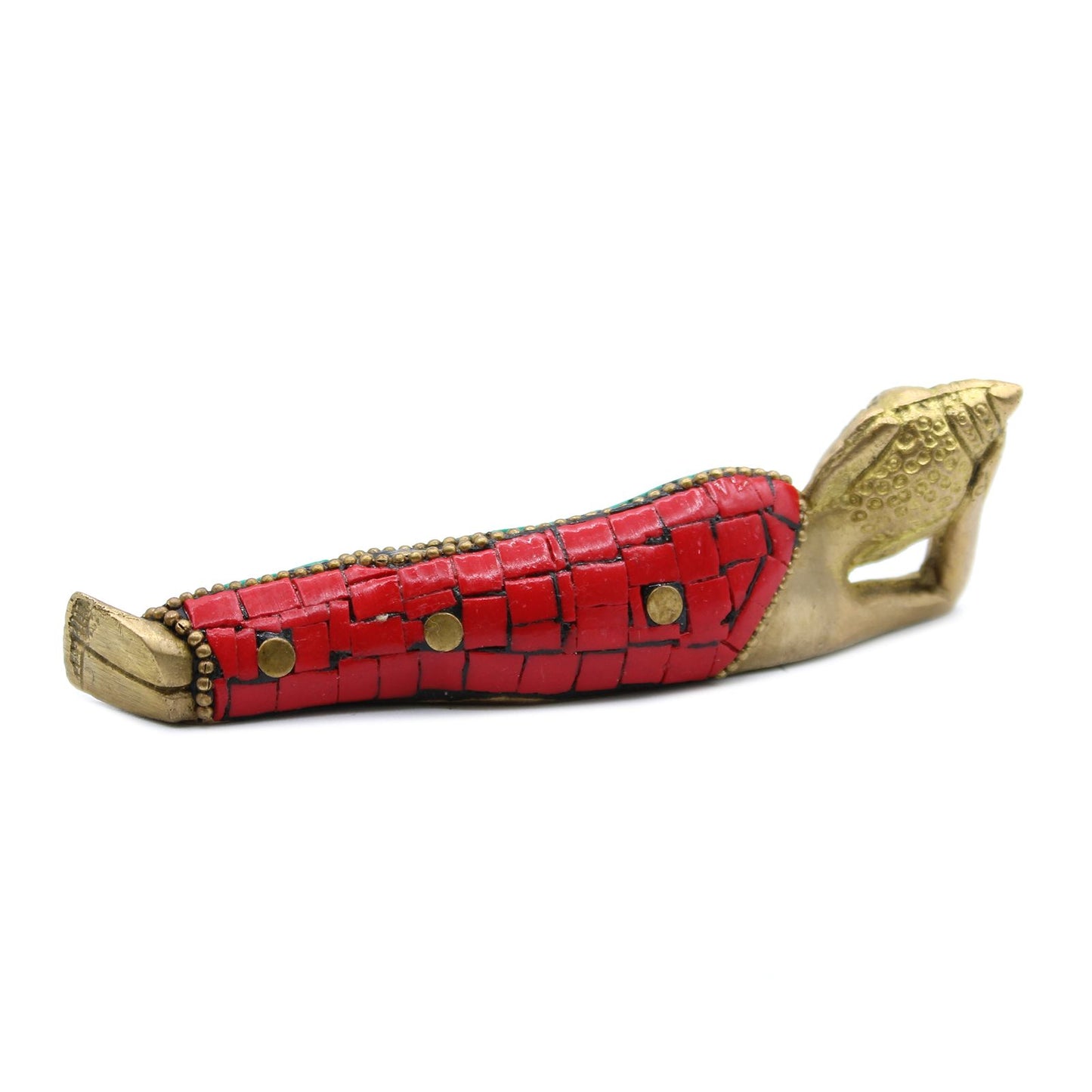 Messing Buddha Figur - Liegend - 10cm