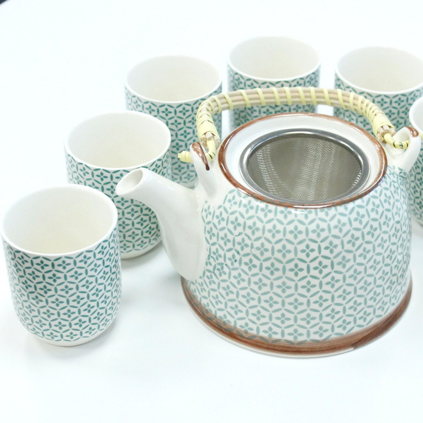 Kräuter Teekannen Set - Grünes Mosaik