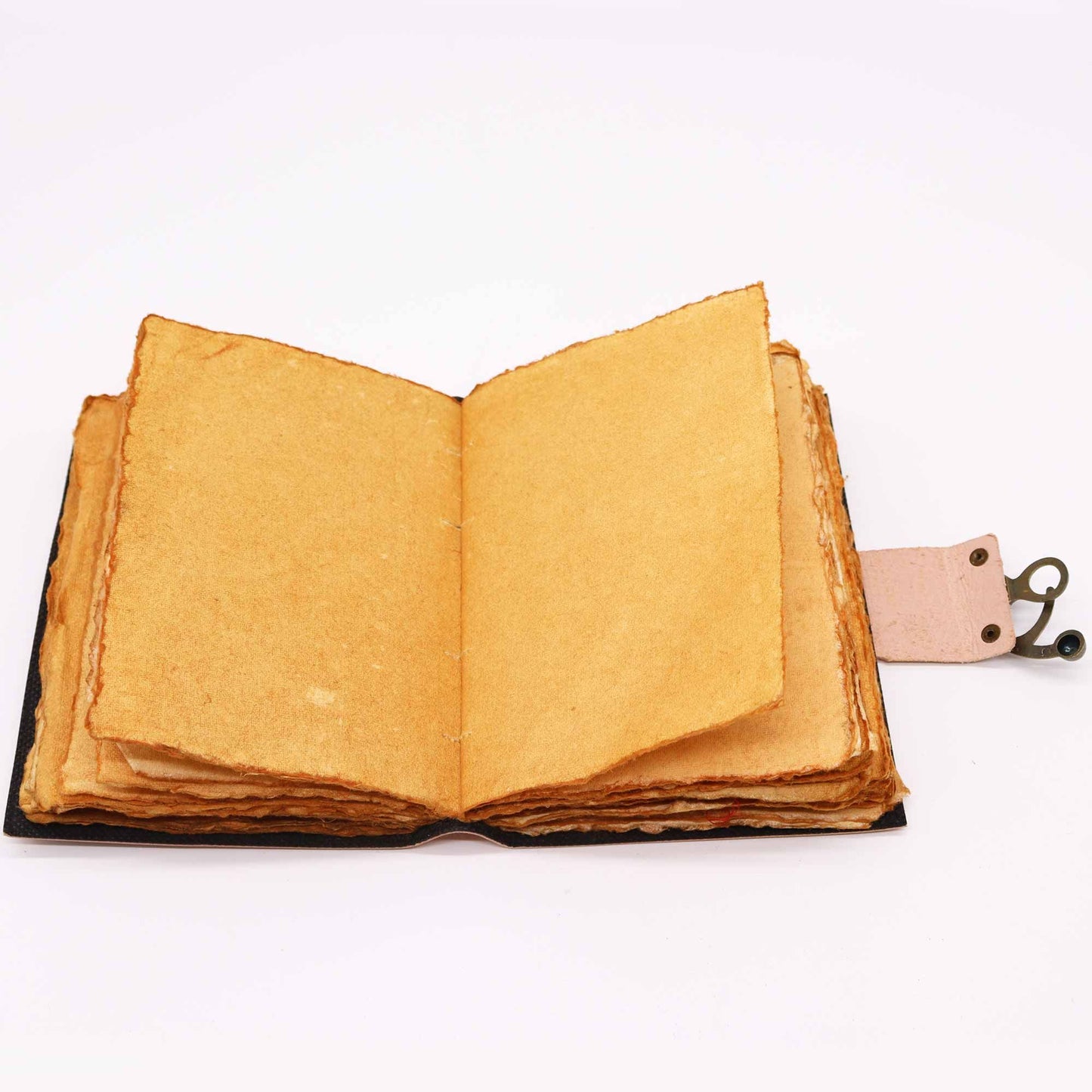 Leder Notizbuch Mit Sieben Chakra Farben Und Deckle-edge Seiten 7x5 Zoll