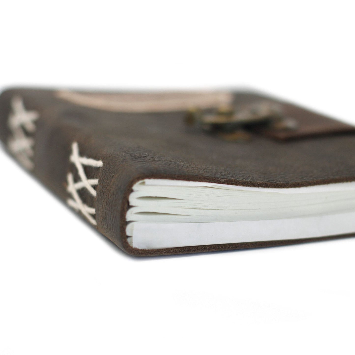 Leder Schwarz Bekennerschrift Mit Schloss Notizbuch 18x13 cm