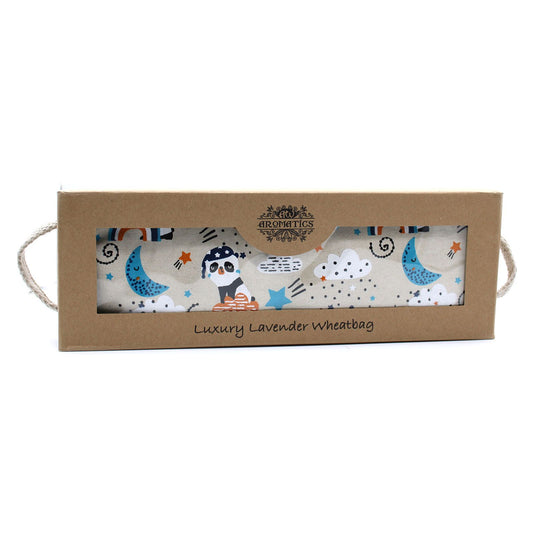 Luxuriöses Lavendel Weizenkissen Im Geschenkkarton Schlafende Panda