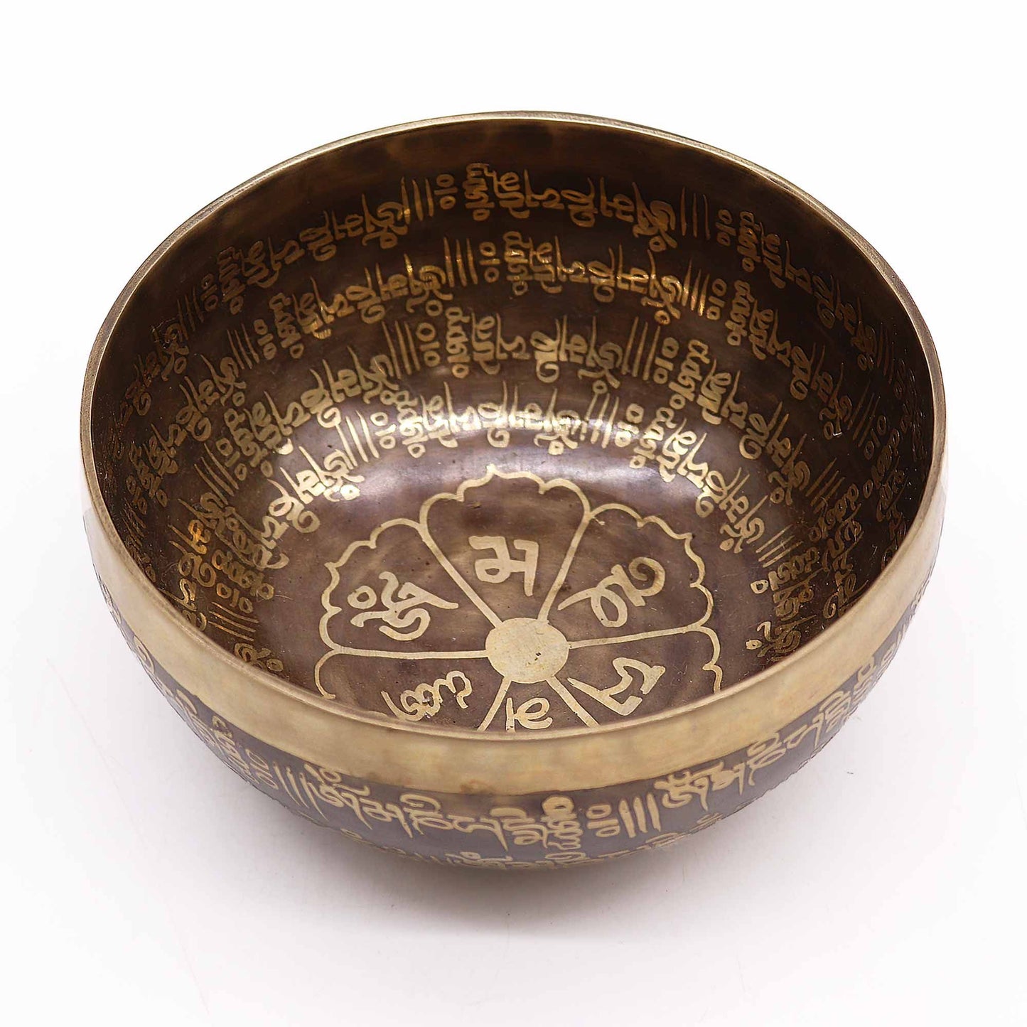 Tibetische Heilende Gravierte Schale 16cm Mantra