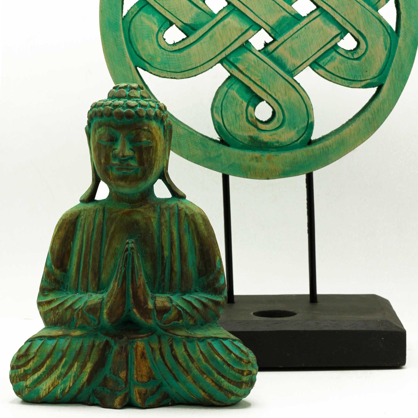 Buddha Feng Shui Set Mandala Grün