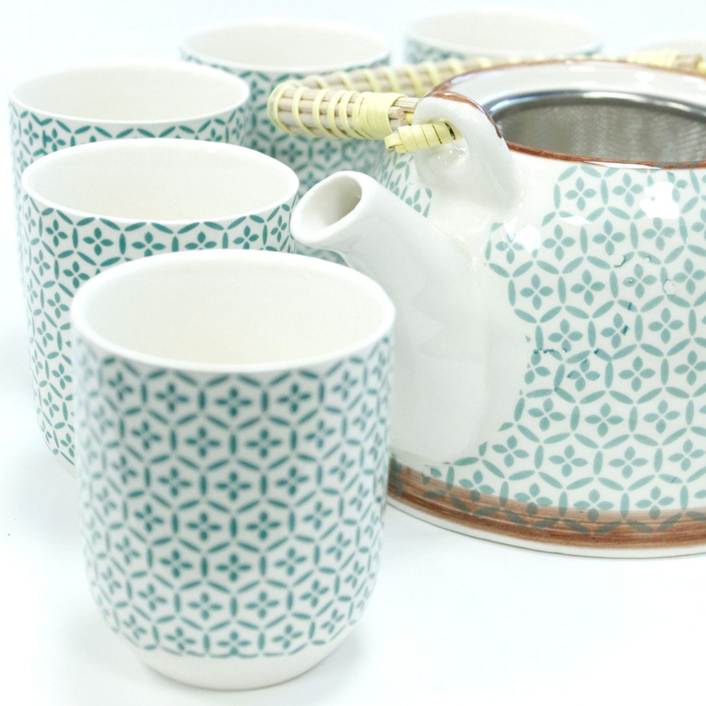 Kräuter Teekannen Set - Grünes Mosaik